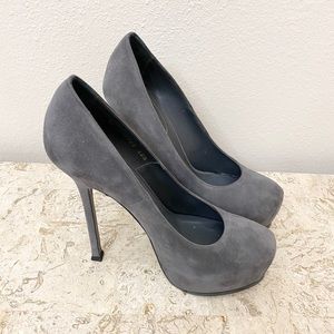 Authentic YSL suede pumps